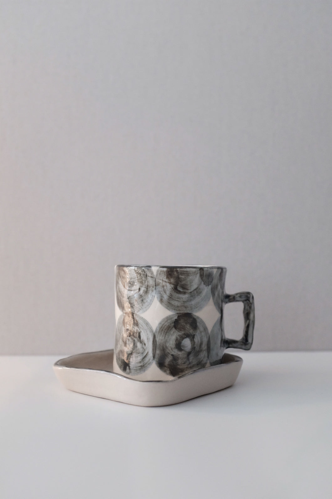 Ceramic Coffee Mug & Saucer