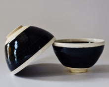 Load image into Gallery viewer, Black Glazed Matcha Bowl
